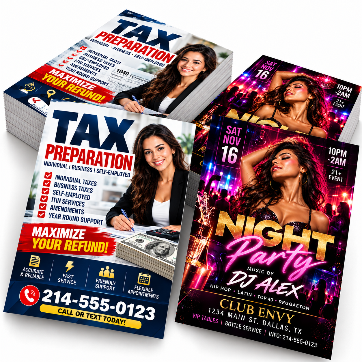 Flyers/Postcards Flyers/Postcards printed flyer examples