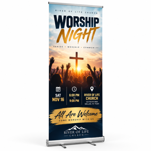 Retractable banner display
